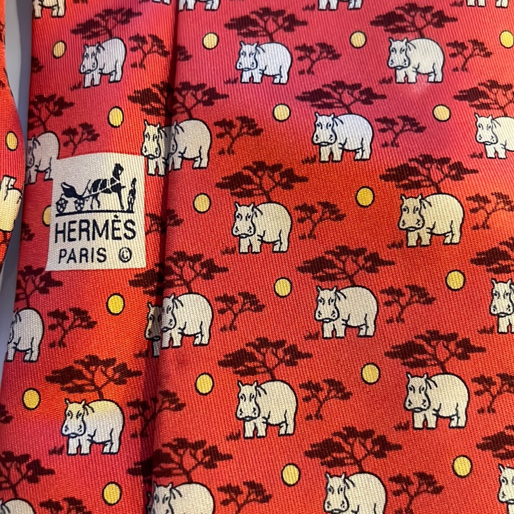 Hermes lightly used tie